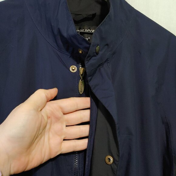 DryJoys by FootJoy men's jacket blue black Size Large windbreaker - Picture 8 of 13